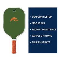 Raquette de pickleball en fibre de carbone T300 14 mm pour joueurs débutants, paddle de pickleball récréatif