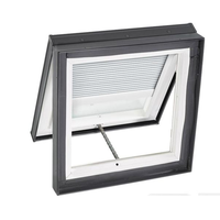 CBMMART Accessoires de toit en aluminium pour lucarne, fenêtre à auvent avec verre Low-E pour maison