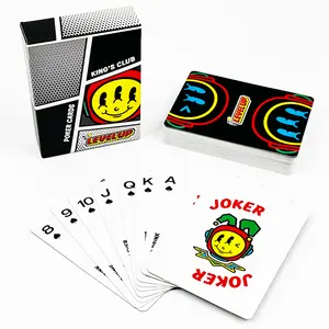 사용자 정의 인쇄 카드 놀이 로고 종이 성인 카지노 매직 포커 카드 게임 상자가있는 카드 놀이