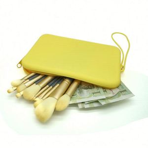 Custom Logo Candy Silicone Cosmetic <b>Makeup</b> <b>Case</b> Fashion Waterproof Portable Zipper Bag Mobile Phones Coin Purse <b>Brush</b> Pouch - Product Image 1