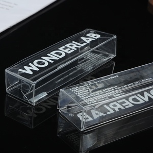 Boîte personnalisée en <span class=keywords><strong>vinyle</strong></span> PET Boîtes d'emballage en acétate cube carré en plastique PVC transparent avec logo - Product Image 2