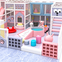 EN ASTM Zertifizierter Hersteller Farbenfrohe Design-Kletterstruktur für Kindergärten und Kleinkinder Indoor-Softplay-Anlage mit Bällebad