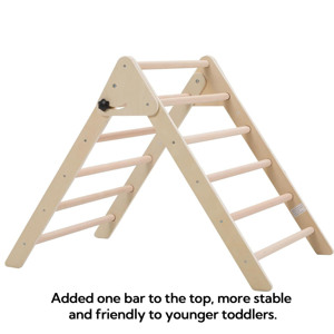 Triángulo de Pikler, Set de Escalada para Niños, Estructura de Madera, Juguetes Montessori, Juguetes de Escalada para Interiores, Gimnasio Montessori Pikler - Product Image 5