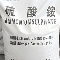 Fertilizante Nitrogenado de Sulfato de Amonio Cristalino Blanco
