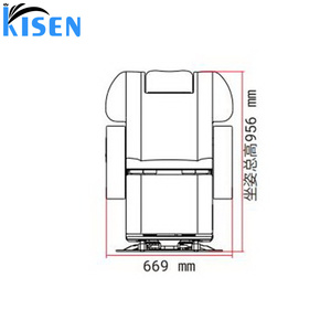 Silla de Peluquería Ajustable Kisen, Silla Giratoria para Estilista con Ruedas, Silla para Técnico de Salón - Product Image 3