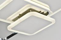 Plafonnier LED moderne et simple avec télécommande, design géométrique carré, couvercle en acrylique pour cuisine, salon, salle à manger, chambre à coucher