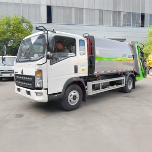 Camion à ordures compacteur Howo 5 tonnes, camion de collecte des déchets, camion de ramassage des déchets - Product Image 5
