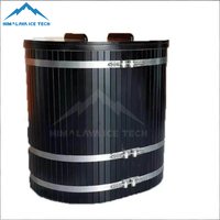 Baignoire ovale extérieure moderne en acier inoxydable 304 pour bain froid, fabrication sur mesure, logo et couleur personnalisés, OEM