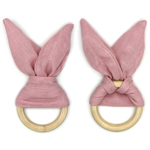 Accepter <span class=keywords><strong>Personnalisé</strong></span> Solide Bois Bébé Jouet Bébé Anneau <span class=keywords><strong>De</strong></span> <span class=keywords><strong>Dentition</strong></span> Hochets En Bois Coffret cadeau - Product Image 2