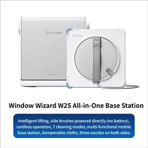 Robot de nettoyage de fenêtres intelligent Ecovacs Winbot W2S, moteur sans balais électrique, télécommande pour la maison, l'hôtel et l'extérieur - Product Image 6