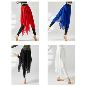 TONGYANG Pantalones de <span class=keywords><strong>baile</strong></span> latino Pantalones de <span class=keywords><strong>baile</strong></span> moderno <span class=keywords><strong>Ropa</strong></span> de entrenamiento de gasa Mujeres Falda de <span class=keywords><strong>baile</strong></span> de ballet Pantalones Falda de columpio clásica - Product Image 6