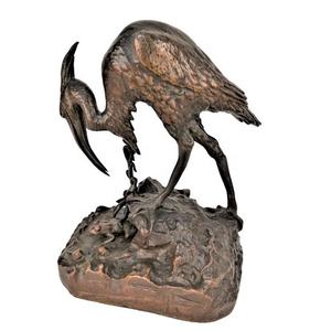 Estatua de <span class=keywords><strong>Gaviota</strong></span> Voladora de Bronce de Tamaño Real, Adorno de Metal con Esculturas de Grulla, Garza y Flamenco - Product Image 1