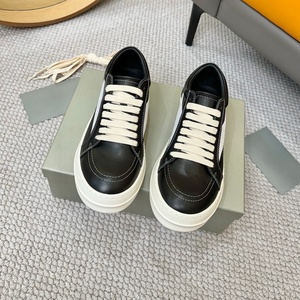 Zapatillas de Diseñador de Lujo de Caña Alta para Hombre y Mujer, Zapatos Casuales de Cuero de Calidad Original, Zapatos Deportivos de Moda de Marca Ricks - Product Image 4