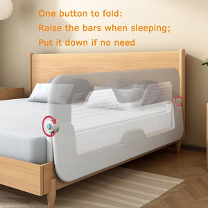 <span class=keywords><strong>Barrière</strong></span> de <span class=keywords><strong>lit</strong></span> pliable pour bébé OEM, certifiée CE, réglable, <span class=keywords><strong>barrière</strong></span> de sécurité portable pour la maison et les voyages - Product Image 2