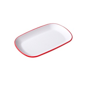 Oval <b>Melamine</b> <b>Plate</b> Q-7 Solid Color Commercial Dishes For Hotel Coffee Tea Service - Product Image 1