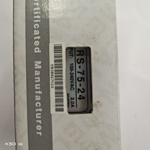 ไต้หวันมีนเวลล์ RS-75-24 75W 24V 2.0A แหล่งจ่ายไฟสลับ AC DC แบบควบคุมเอาต์พุตเดี่ยวสำหรับใช้ในอุตสาหกรรม - Product Image 1