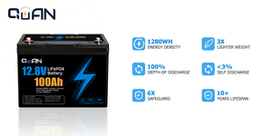 Batería de Almacenamiento de Energía LifeP04 12.8V 100Ah 4000 Ciclos para Barcos y Aspiradoras Robóticas - Product Image 6