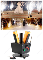 Machine pyrotechnique d'intérieur à télécommande pour feux d'artifice de fontaine pyro froide rotative pour la décoration de fête de mariage