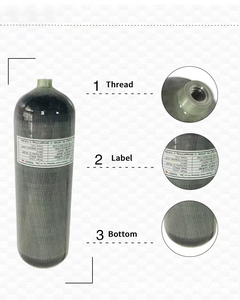 Norme EN 6.8L 300bar Bouteille de <span class=keywords><strong>gaz</strong></span> en fibre de carbone composite haute pression Utilisation de <span class=keywords><strong>gaz</strong></span> industriel pour Scba - Product Image 2