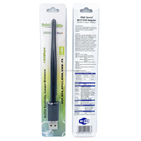 Adaptateur WiFi USB sans fil 802.11N/B/G 150 Mbps avec chipset MT7601 et antenne pour ordinateurs et récepteurs satellite
