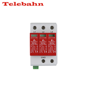 Soppressore di sovratensione TVSS 208V AC <span class=keywords><strong>DPS</strong></span> 20-50kA SCCR 200kA 3W+G per sistema trifase a Y su guida DIN - Product Image 1