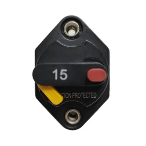 Car Circuit Breaker 15A 30 Amp Manual Reset Circuit Breaker Switch Car Boat Holder Waterproof