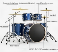 Professional Concert-Grade Portable Acoustic Kit with Complete Percussion Instruments for Drum Players