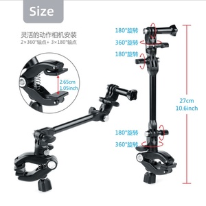 Support de fixation rotatif à 360 degrés pour guitare, idéal pour le sport et la prise de vue avec GoPro Hero 13/12/11/10/<span class=keywords><strong>9</strong></span> - Product Image 3