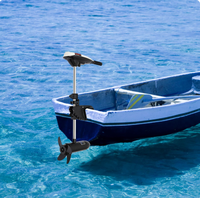 Motor Eléctrico para Bote Hangkai de 12V, 45lbs, 55lbs, 65lbs de Empuje, Motor Fuera de Borda Eléctrico para Pesca, Kayak Inflable