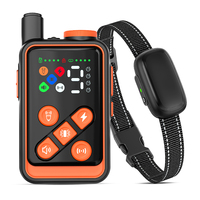 Collier de dressage pour chien sans fil 300M, design personnalisé, ultrasons, choc, vibration, bip, flash LED, 5 modes de dressage, mini E-Collar