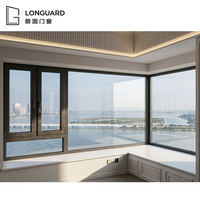 Ventanas Abatibles de Aluminio con Doble Acristalamiento y Aislamiento Térmico de Baja Emisividad para Proyectos de Casas y Villas Modernas Personalizadas