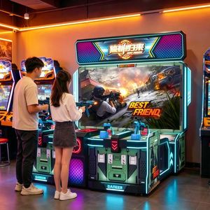 Jeu de tir de simulation d'arcade vidéo avec bataille de dinosaures pour 4 joueurs - Équipement de divertissement de tir - Product Image 4