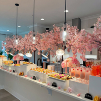 Équipement de restauration XINGPAI, présentoirs à gâteaux en acrylique blancs empilables personnalisés pour les buffets de mariage