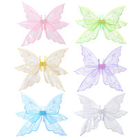 Beau Costume Papillon Ailes De Fée Ailes D'ange Transparentes pour Filles Cosplay Ange Princesse Porter
