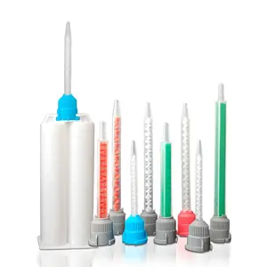 50ML 1:1 Ab Glue Mixer Tube Cartridge Mixing Nozzle Adhesive Resin Plastic Mixing Tip Barrel Mixer