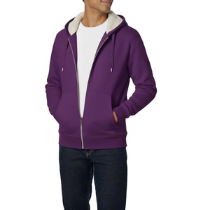 Sudaderas con Capucha Extra Grandes Personalizadas de Estilo Urbano, 100% Algodón, con Logotipo Personalizado en Felpa, Sudaderas con Capucha Gruesas con Cremallera Completa para Hombre - Product Image 5