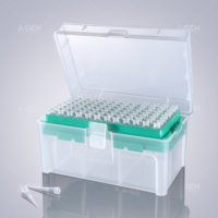Embouts de pipette transparents jetables de 10 µL, 32 mm, fournitures de laboratoire en rack