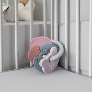 <span class=keywords><strong>Mordedor</strong></span> de Silicona <span class=keywords><strong>Natural</strong></span> para Bebés, Juego de Mordedores de Grado Alimenticio, Juguete Suave con Forma de Cielo y Oso, Características Sensoriales, Diseños Personalizados - Product Image 5