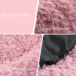 Lit en peluche donuts rose pour animal de compagnie, accessoire chauffant, doux, en peluche, rond, pour chien et <span class=keywords><strong>chat</strong></span> - Product Image 3