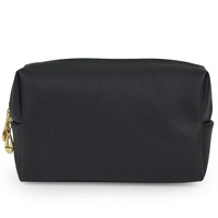 Pochette cosmétique en cuir PU grand format, écologique, avec cordon de serrage et fermeture éclair, réutilisable, portable, tendance, pour le maquillage et les voyages, compatible OEM MX