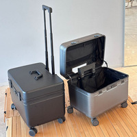 Maleta de piloto de lujo con apertura superior, 20 y 18 pulgadas, para cámara y PC, con logotipo personalizado, de fábrica, venta al por mayor, novedad 2026