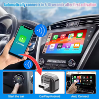 Adaptateur CarPlay sans fil universel UNIEAN C204 pour voiture, compatible avec CarPlay et Android Auto, pour voitures équipées de CarPlay filaire