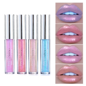 Wholesale 2019 New Fashion Colors Cosmetics <strong>Pink</strong> Blue Holographic Mermaid Lip Gloss Vendor <strong>Lipgloss</strong> - Product Image 3