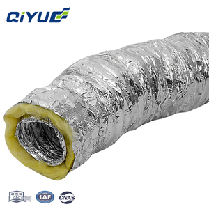 Tuyau flexible isolé R4/R6/R8 pour CVC, conduit d'air en aluminium renforcé <span class=keywords><strong>de</strong></span> fil d'acier pour la ventilation - Product Image 2