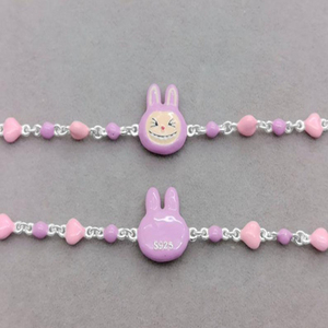 <span class=keywords><strong>Braccialetto</strong></span> LABUBU in Argento Sterling S925 con Resina Epossidica Colorata, Gioiello di Moda per Ragazze - Product Image 6