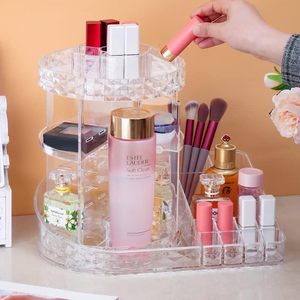 Công suất lớn xoay Acrylic 360 độ trang điểm tổ chức 5 lớp có thể điều chỉnh mỹ phẩm lưu trữ standr - Product Image 1