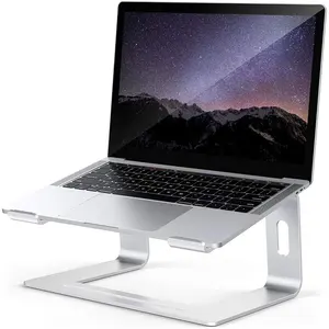 Great Roc Amazon OEM ODM Dudukan Laptop Penyangga Macbook Dapat Disesuaikan Penyangga Meja Aluminium Dudukan Laptop untuk Tempat Tidur