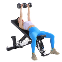 Équipement de fitness à domicile commercial banc d'haltères en métal réglable presse de banc de fitness multifonctionnelle pour l'entraînement à domicile
