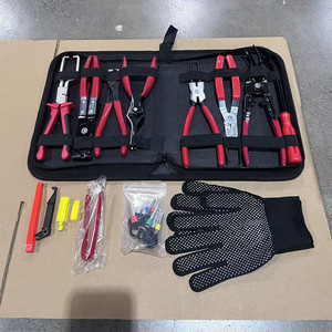 Automotive Pliers 8 <b>Pc</b> Set Soft Case <b>Storage</b> Hand Tools <b>For</b> Auto Repair Cold Rolled Steel - Product Image 4