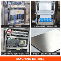 Machine d'emballage entièrement automatique multi-voies (8 voies) pour sachets de gel liquide, de jus de figue de Barbarie et de boissons enzymatiques